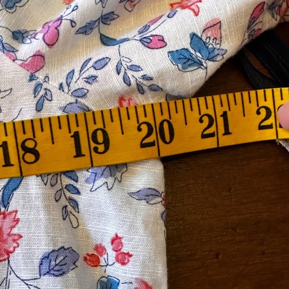 Joules NWOT Size US 4 the Yolanda cotton Linen Floral Tunic with Tassels - Picture 9 of 13